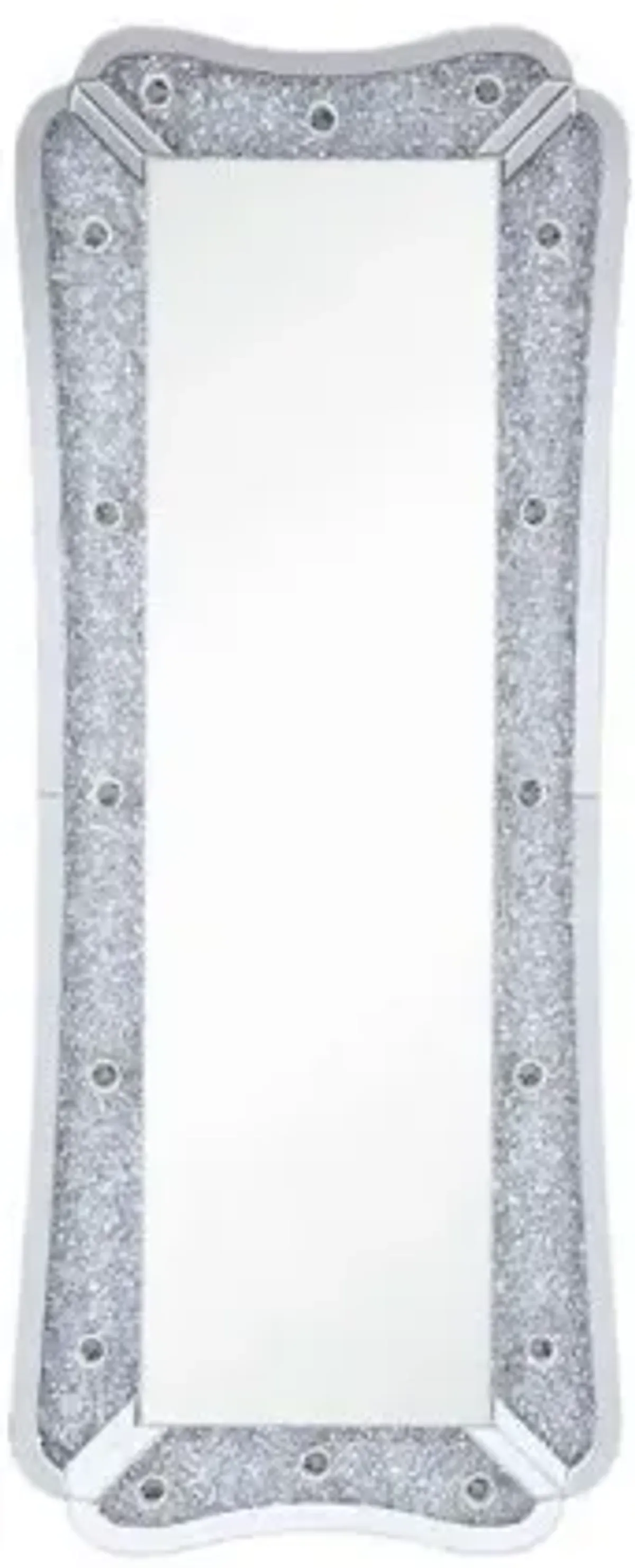 63" Faux Diamonds Lighted Accent Mirror - Mirrored