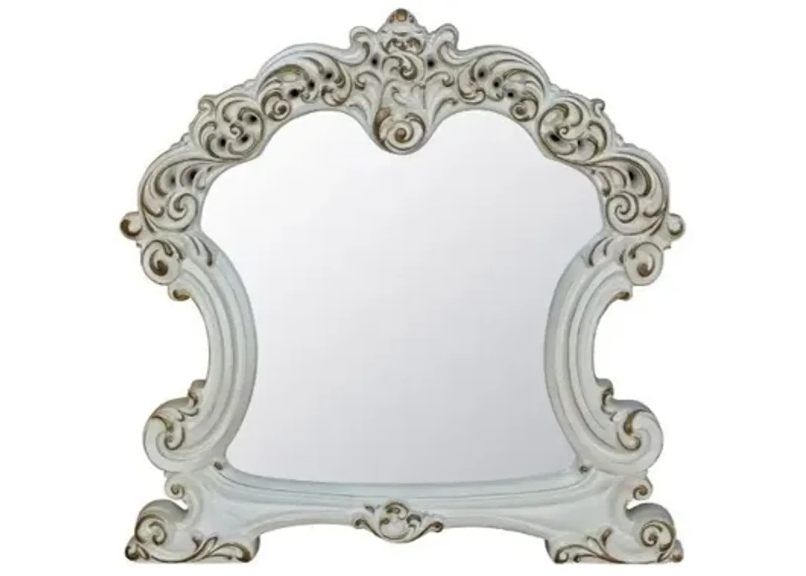 45" Antique Irregular Dresser Mirror - Pearl