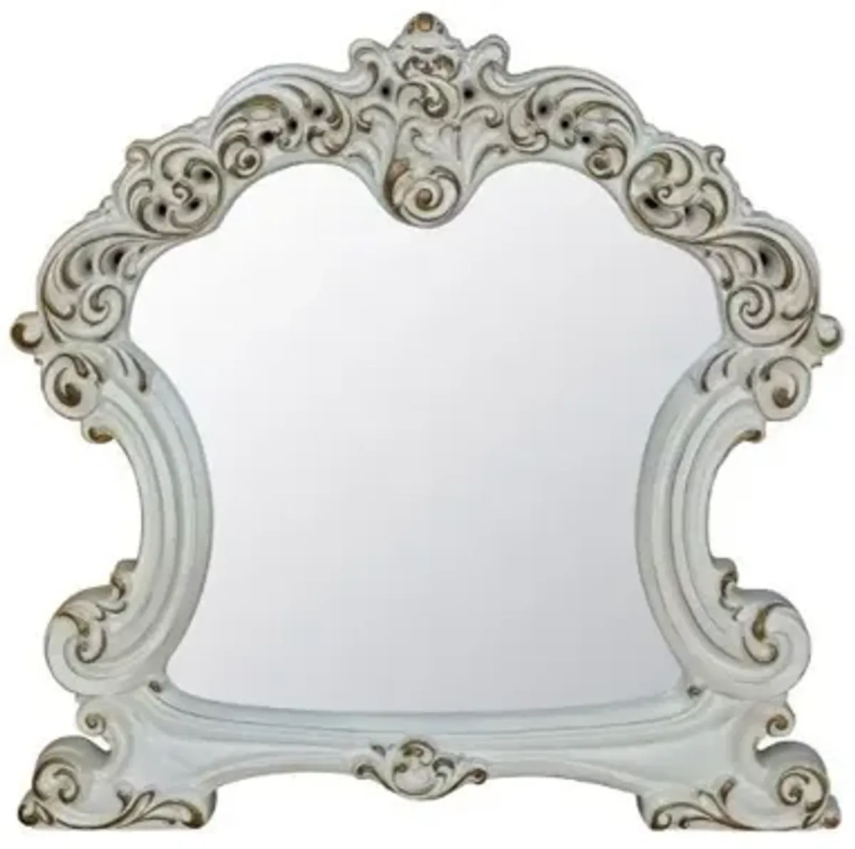 45" Antique Irregular Dresser Mirror - Pearl