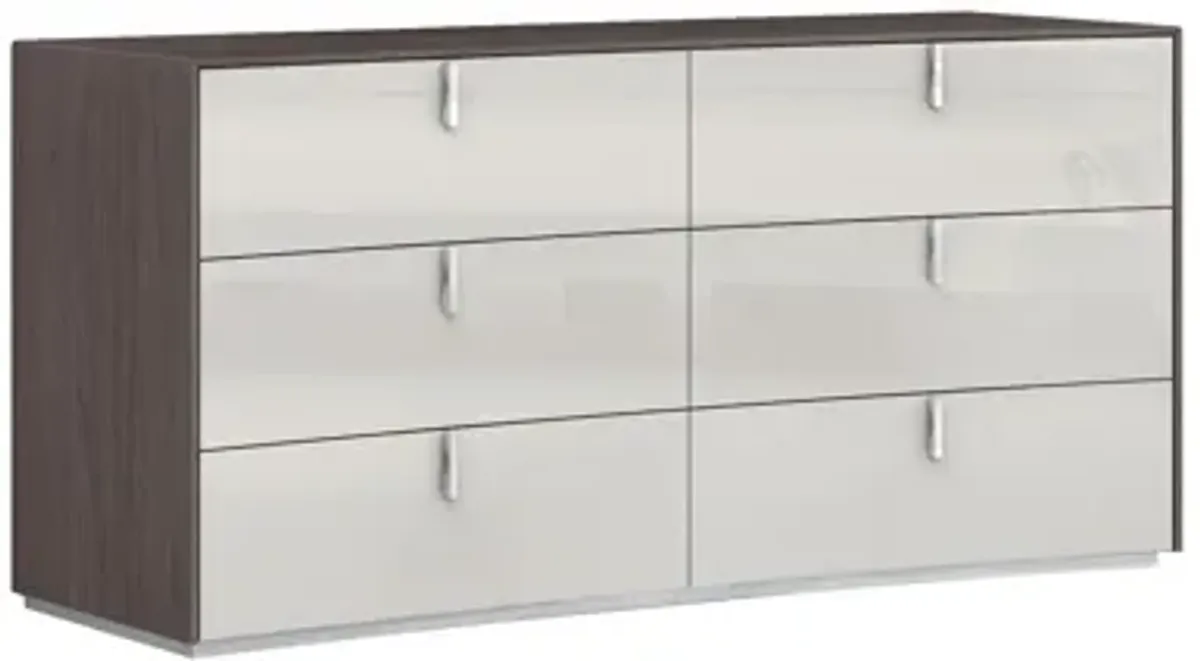 Six Drawer / Double Dresser - Gray