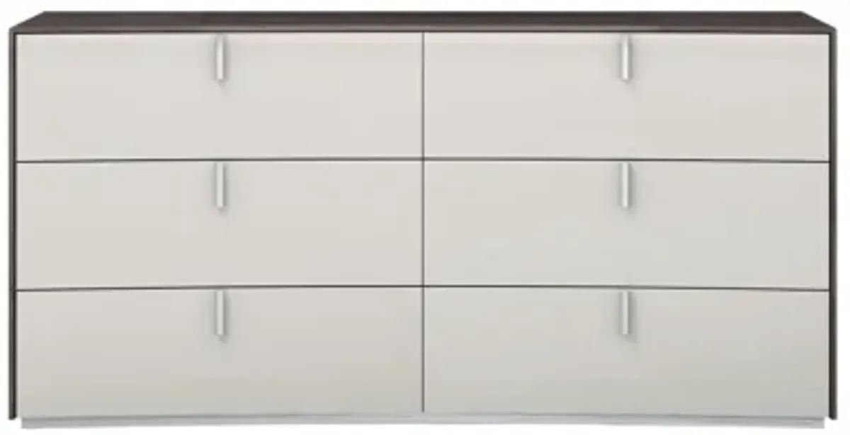 Six Drawer / Double Dresser - Gray