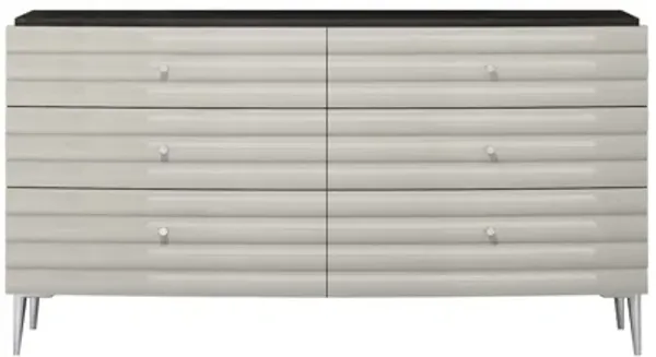 Double Dresser Six Drawer - Gray