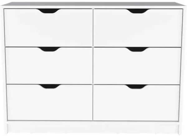 Dresser 4 Drawer - White