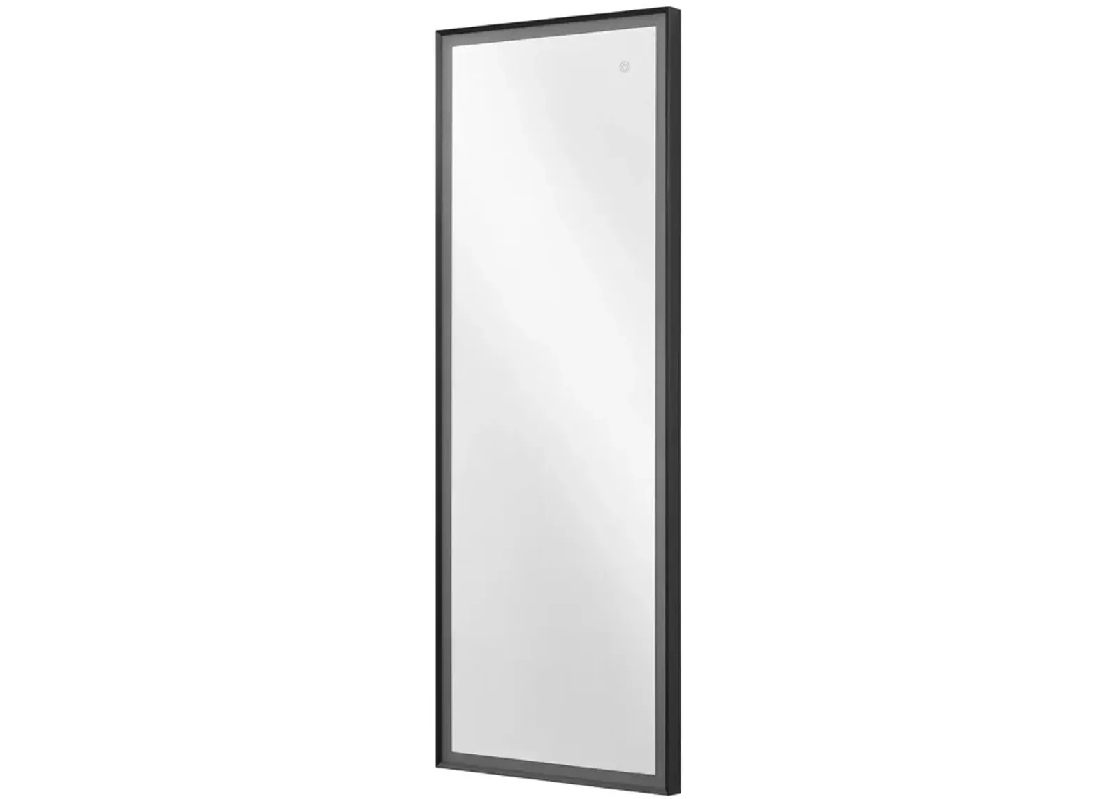 53" Lighted Metal Framed Accent Mirror - Black