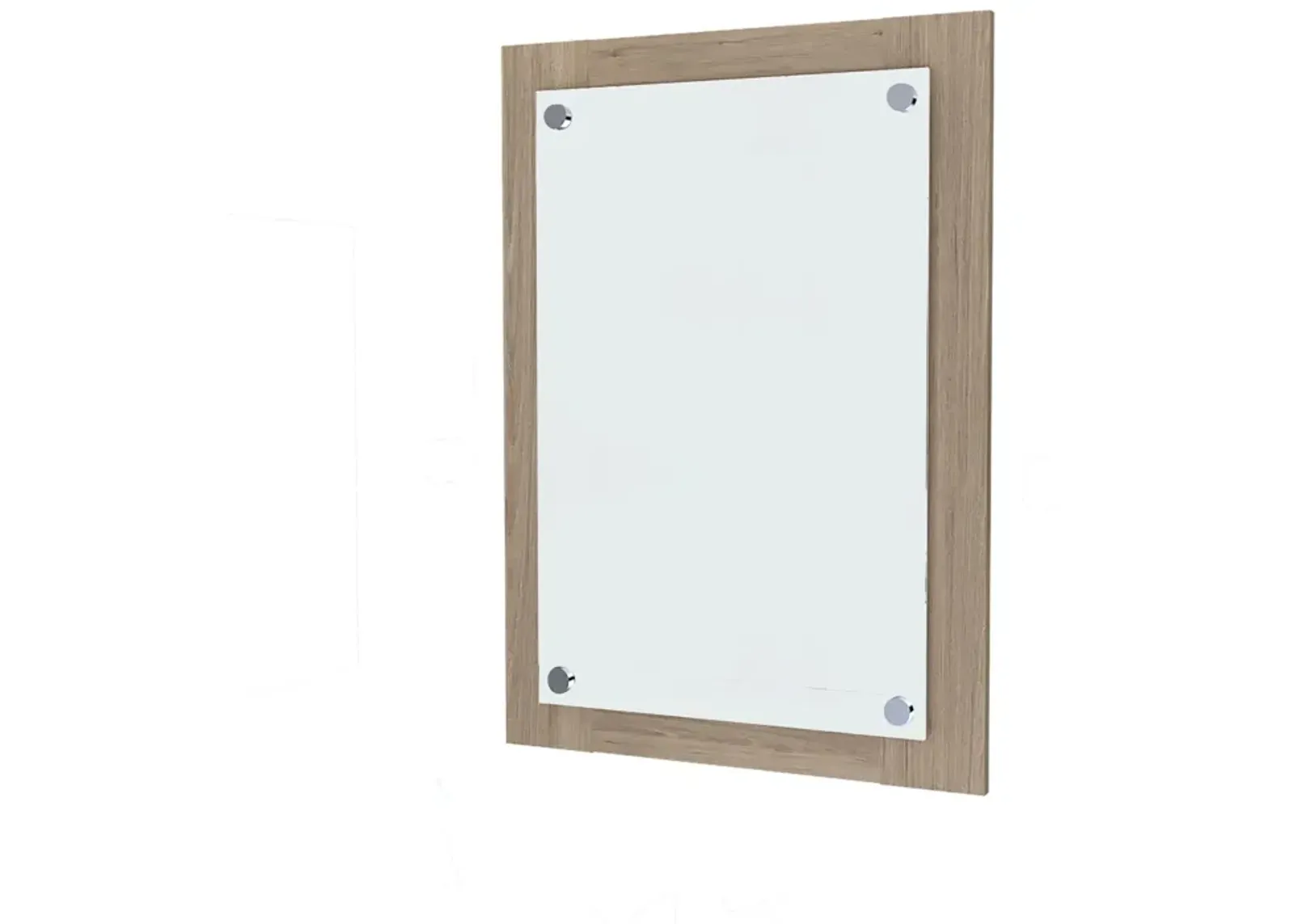 28" Framed Accent Mirror - Brown