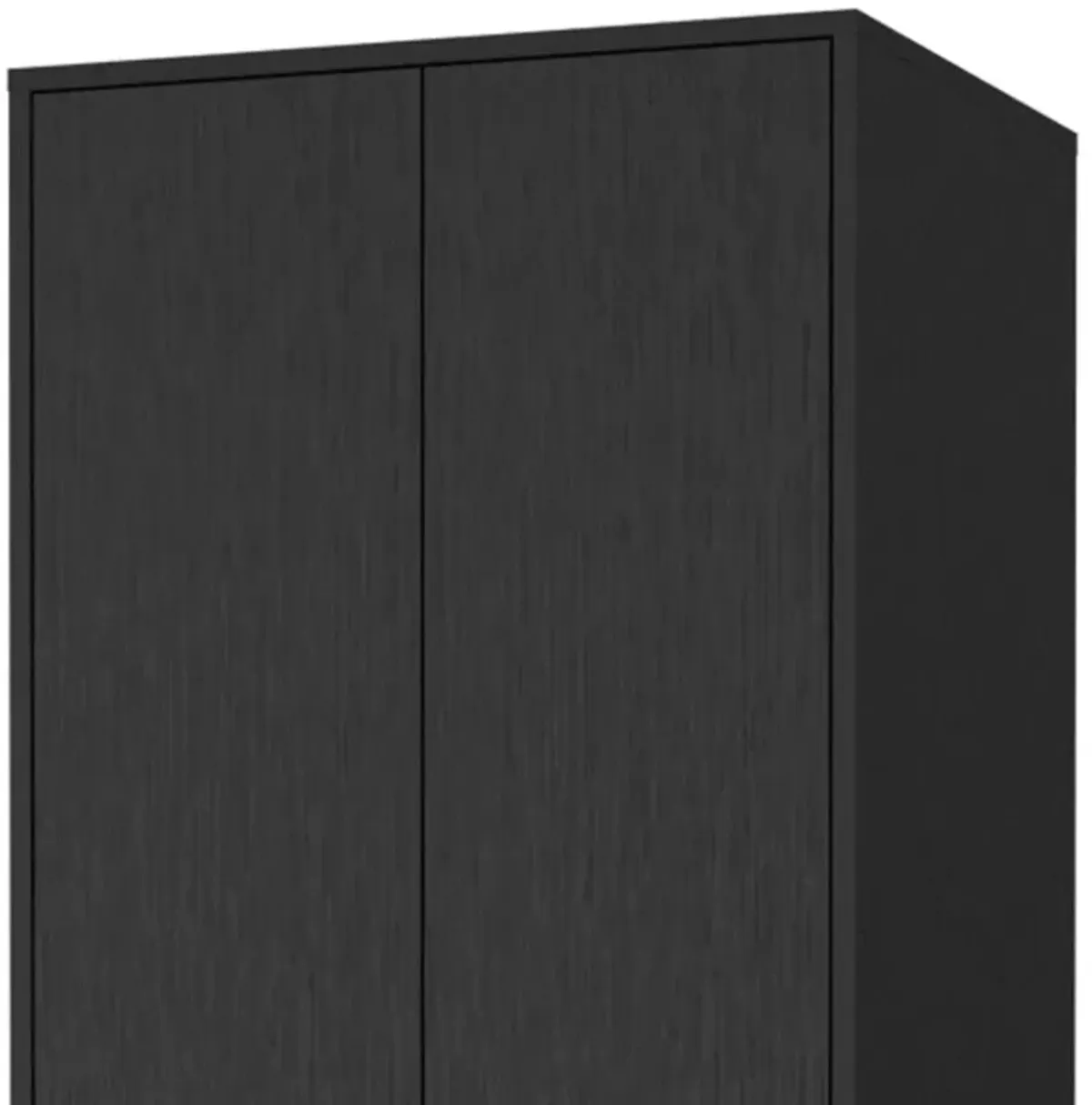 2 Drawer Combo Dresser - Black