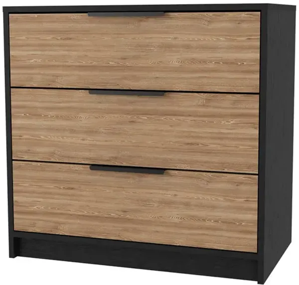 Three Drawer Dresser - Oak
