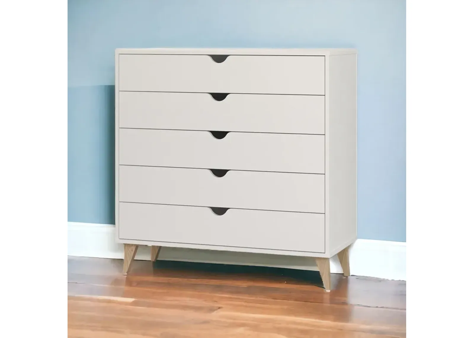 Dresser 5 Drawer - White