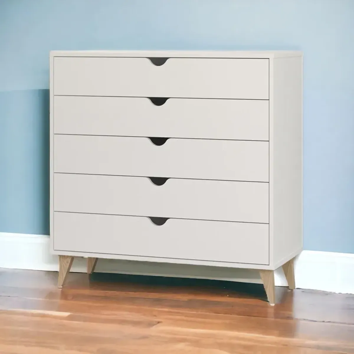 Dresser 5 Drawer - White