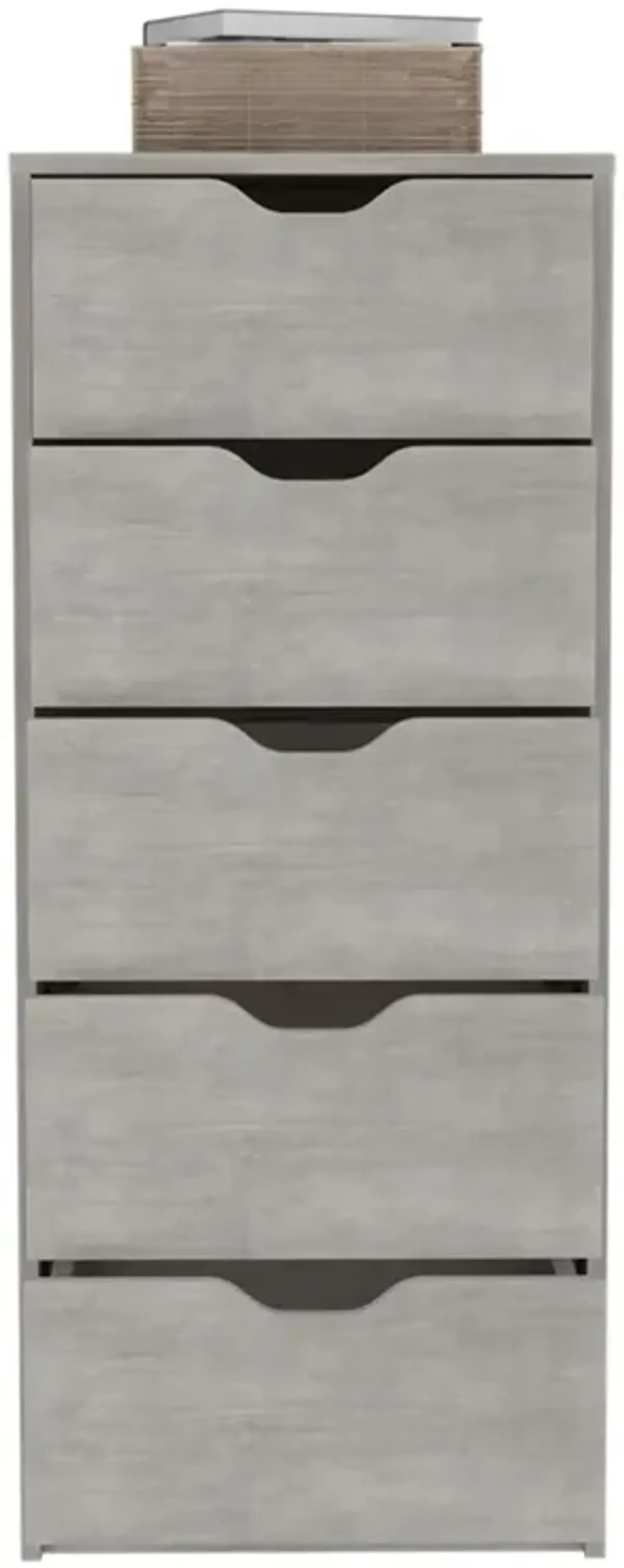 5 Drawer Standard Chest - Gray