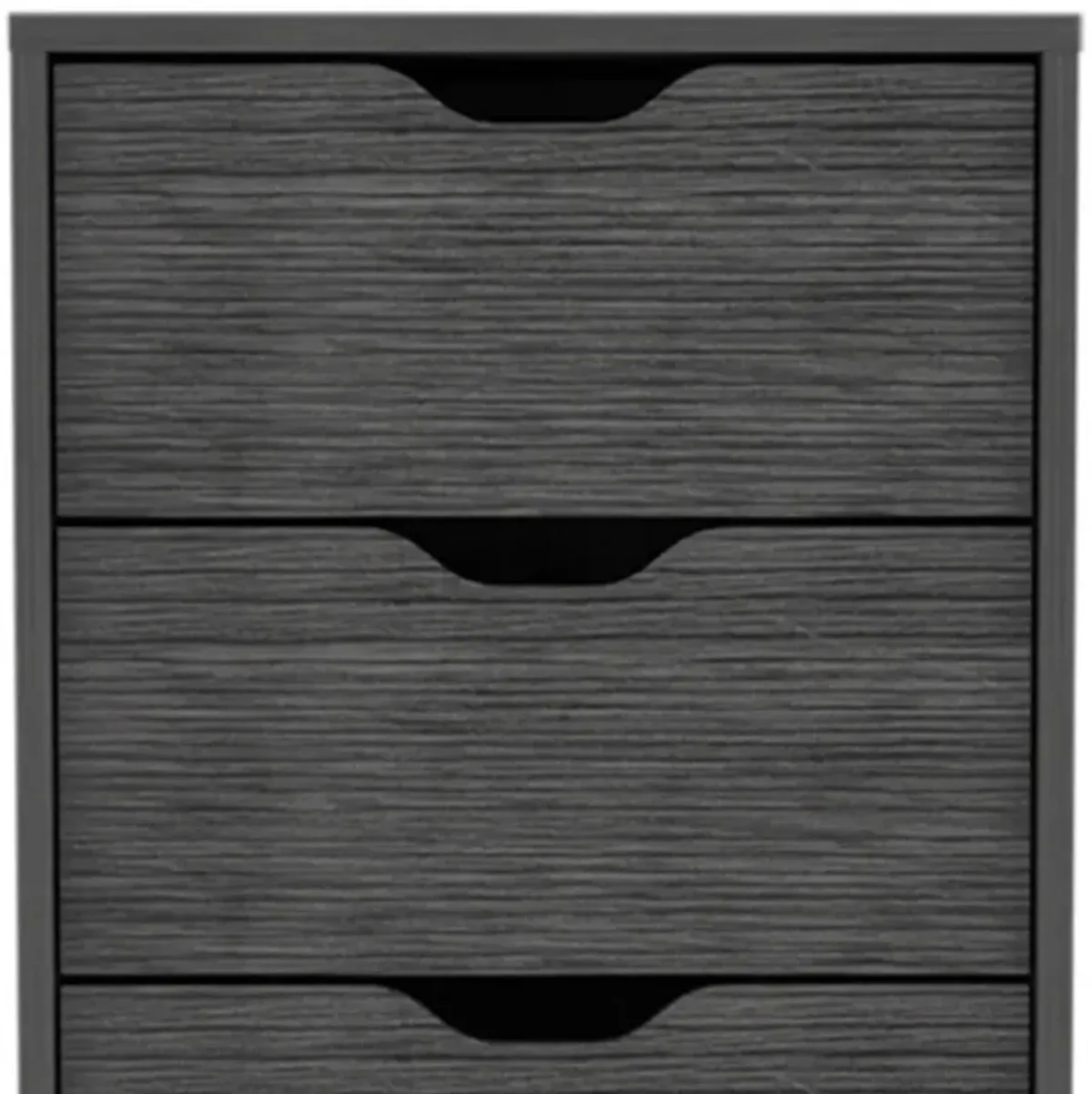 Five Drawer Standard Chest - Dark Gray