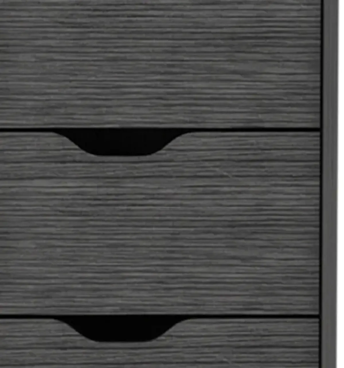 Five Drawer Standard Chest - Dark Gray