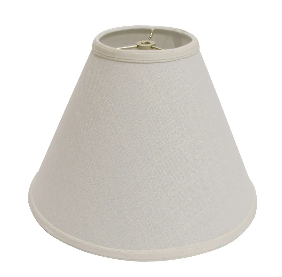 Deep Cone Linen Lampshade - Off White