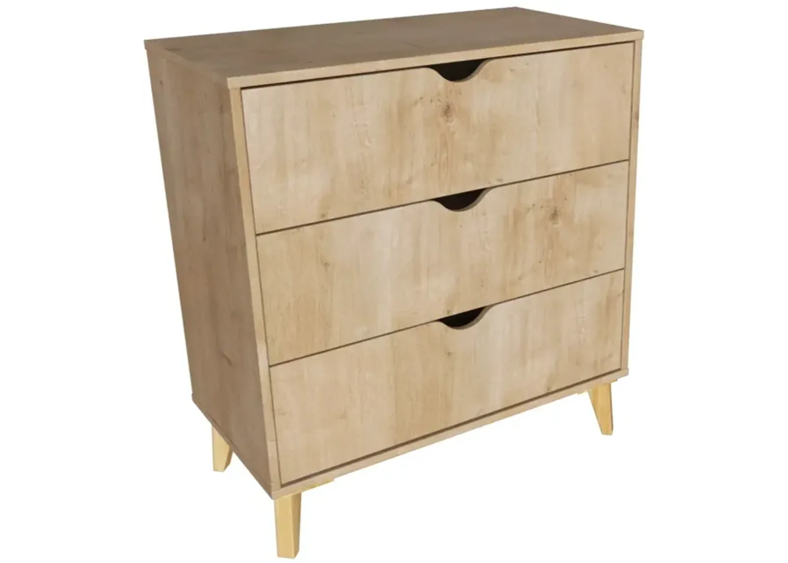 Three Drawer Dresser - Natural