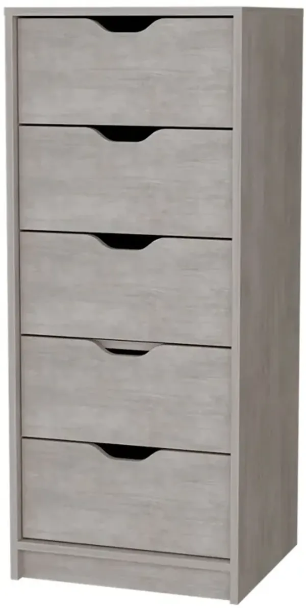 Five Drawer Standard Chest - Oak