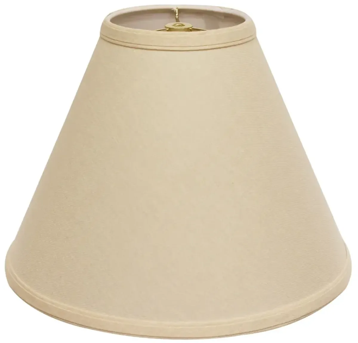 Parchment Deep Cone Linen Lampshade - Biege