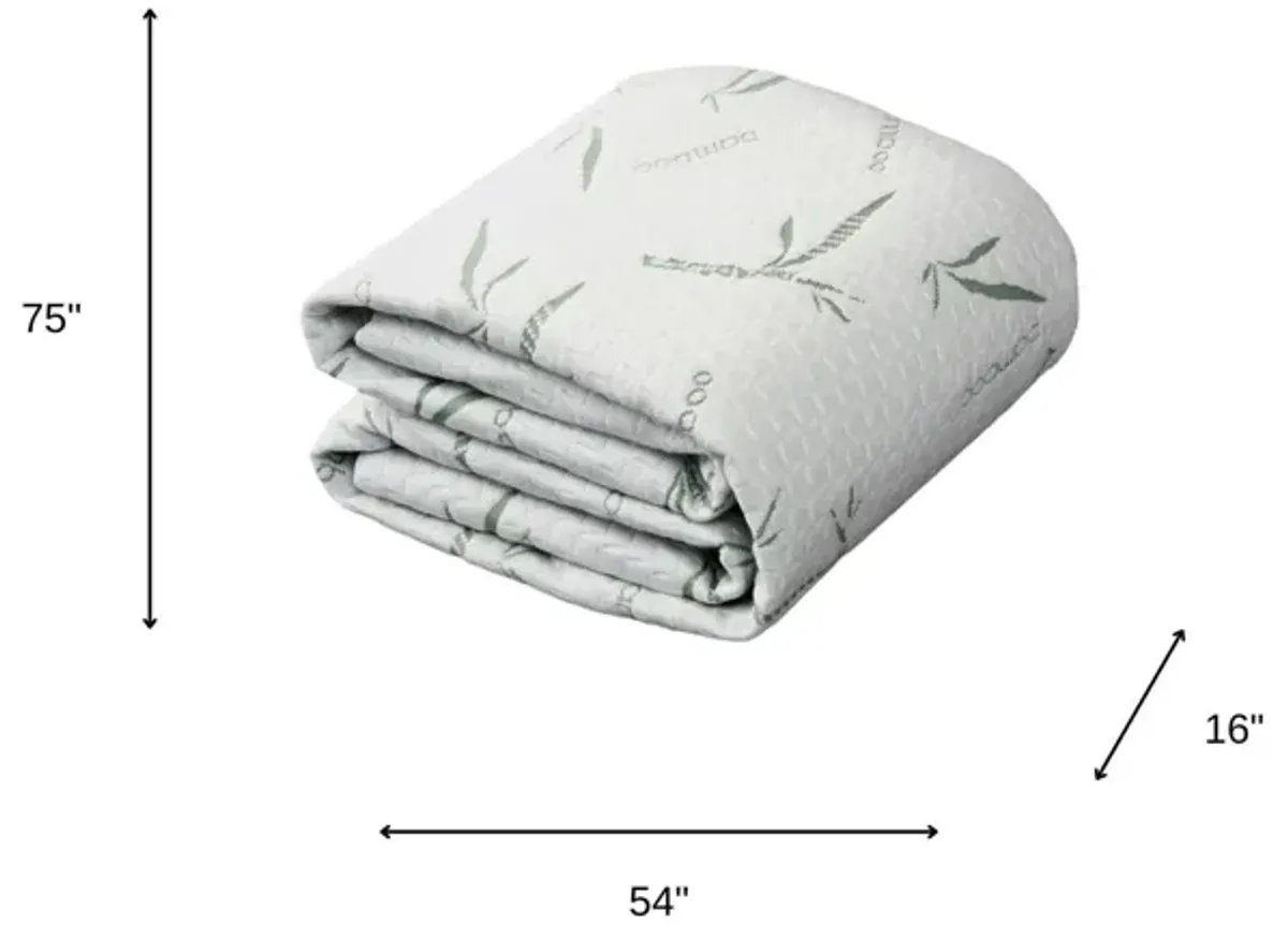 Full Waterproof Rayon From Bamboo Deep Pocket Mattress Cover - White