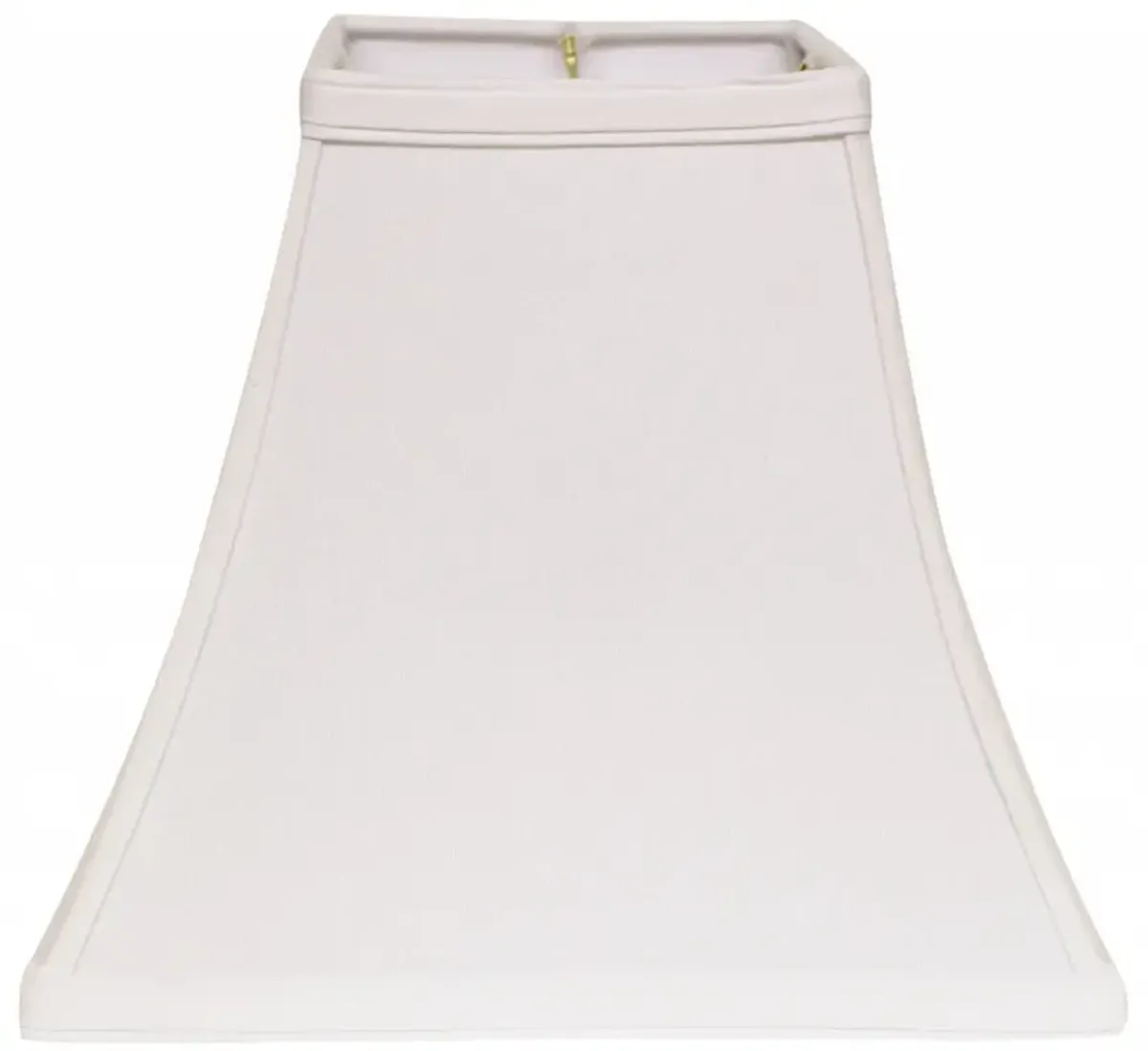 Square Bell No Slub Lampshade - White