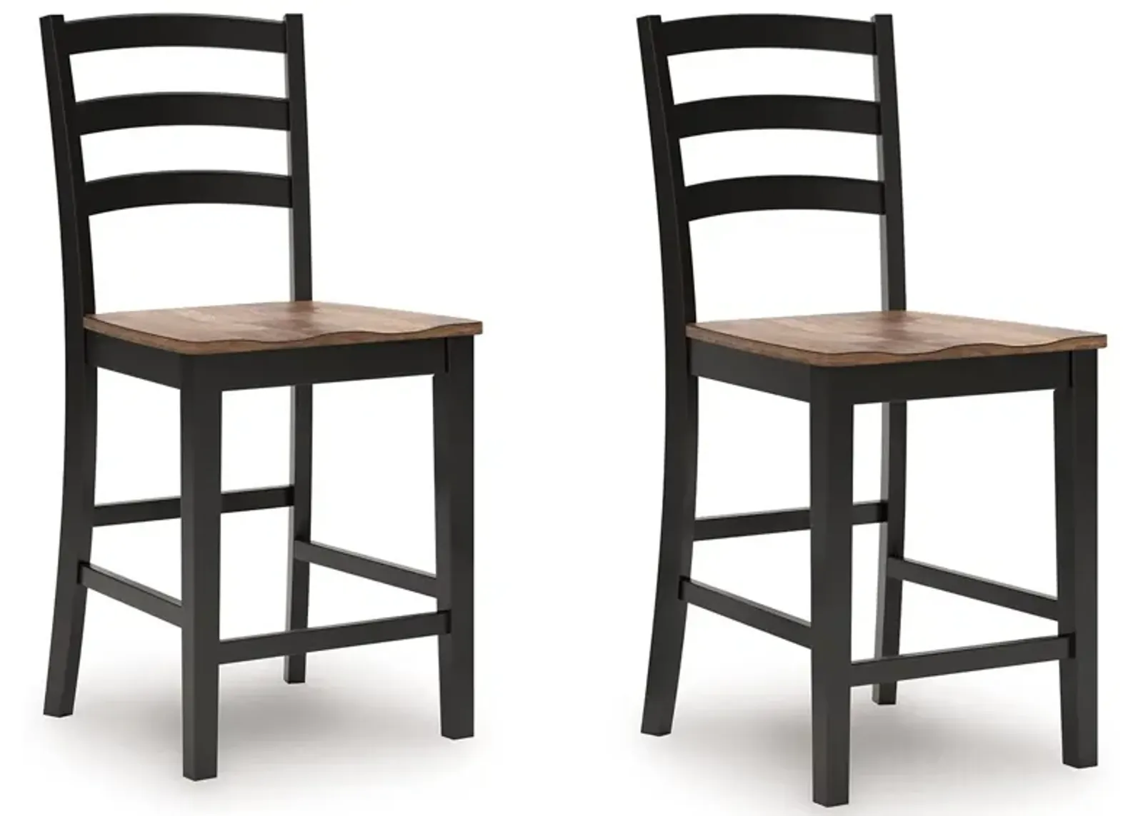 Wildenauer - Brown / Black - Barstool (Set of 2)