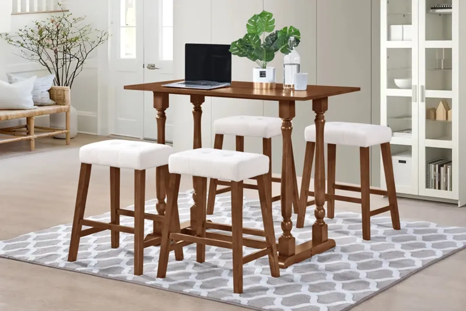 5 Piece Counter Height Dining Room Set