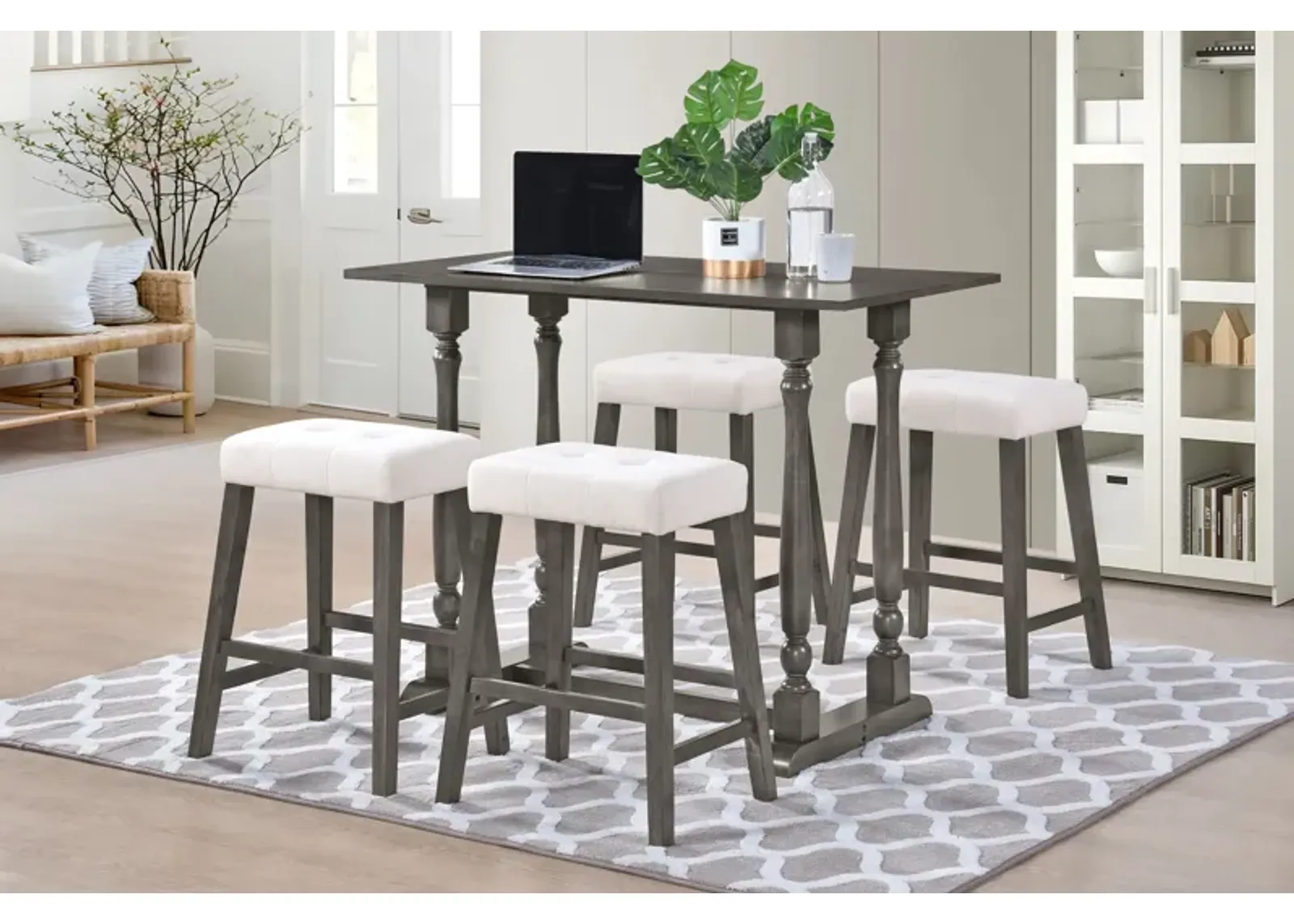 5 Piece Counter Height Dining Room Set