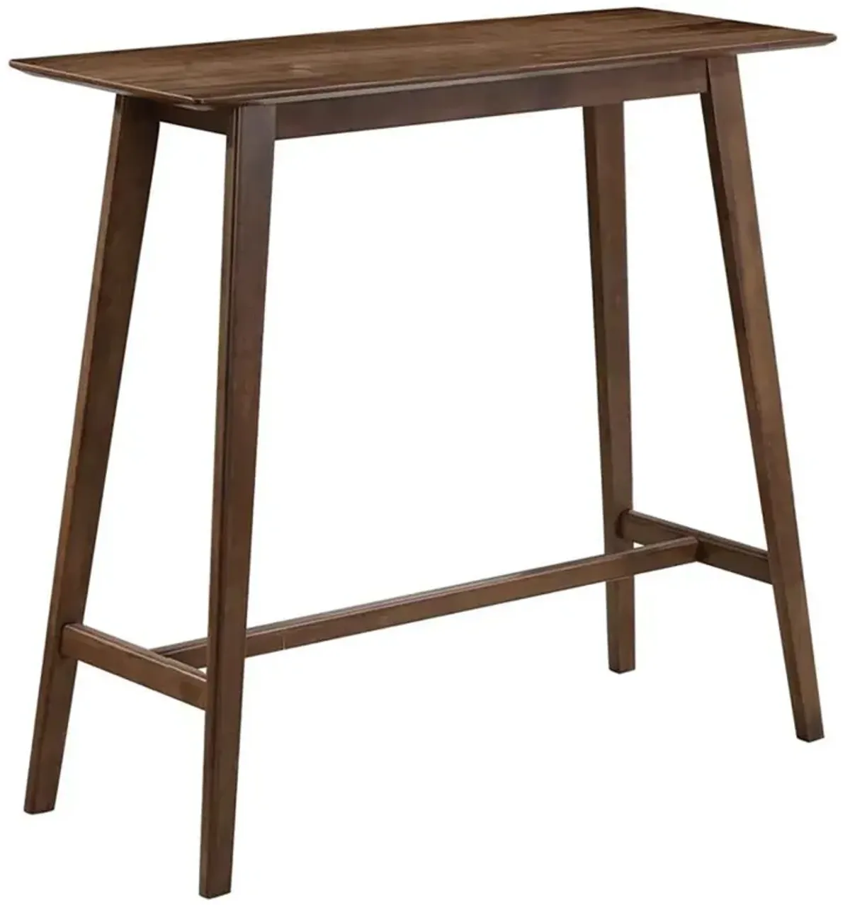 Finnick - 3 Piece Rectangular Pub Height Bar Table Set - Walnut