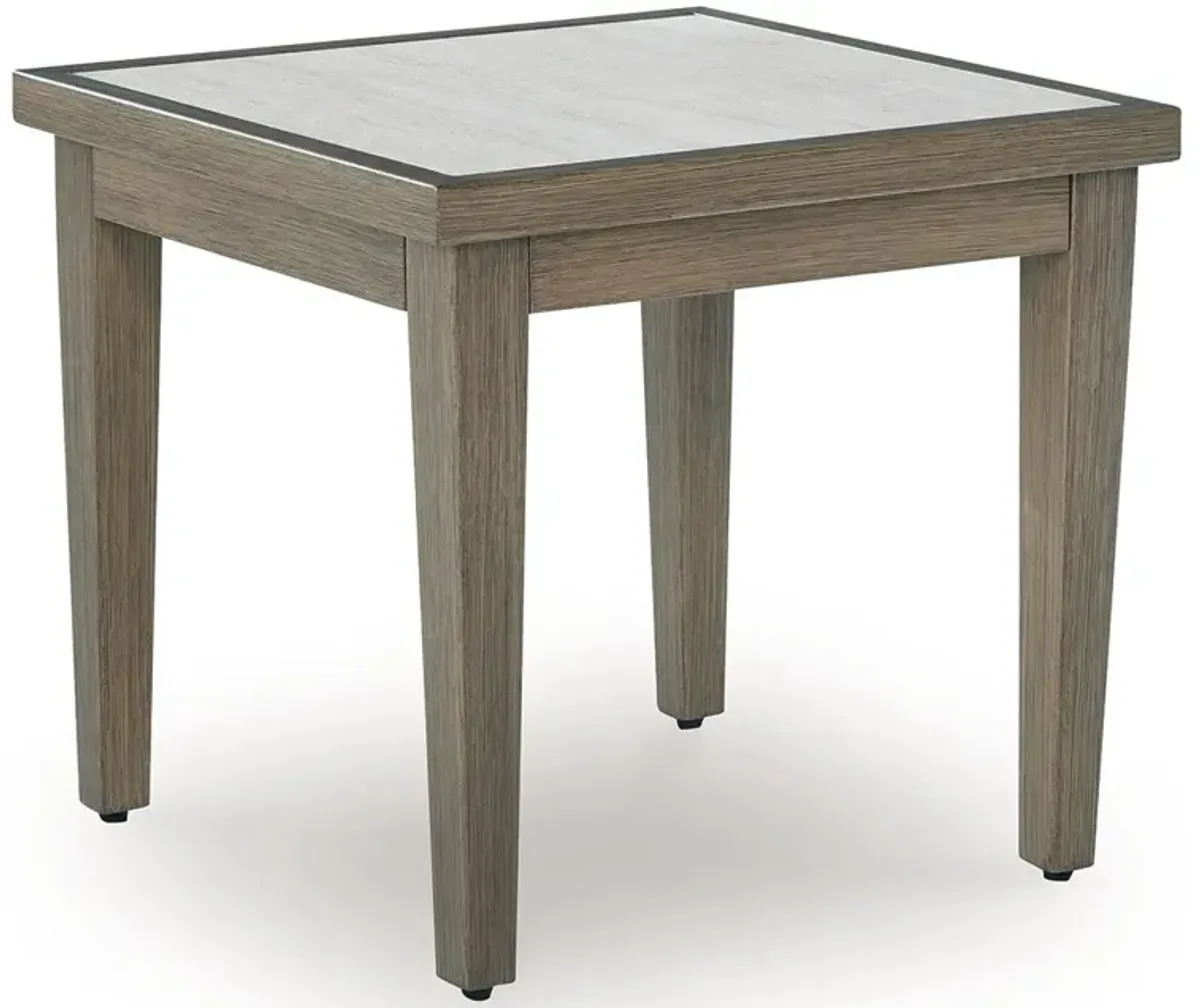 Rainier Ranch - Square End Table - Brown / Beige