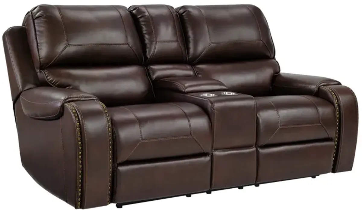 3 Piece Living Room Set: Power Reclining Sofa, Power Reclining Chair, Stationary Loveseat