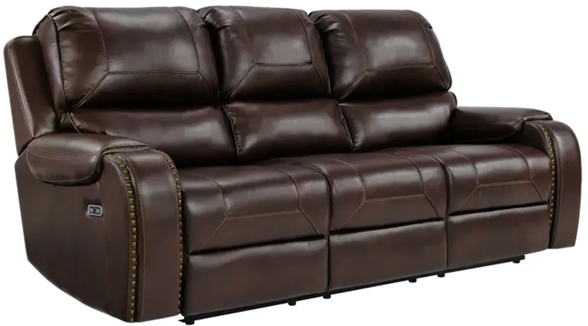 3 Piece Living Room Set: Power Reclining Sofa, Power Reclining Chair, Stationary Loveseat