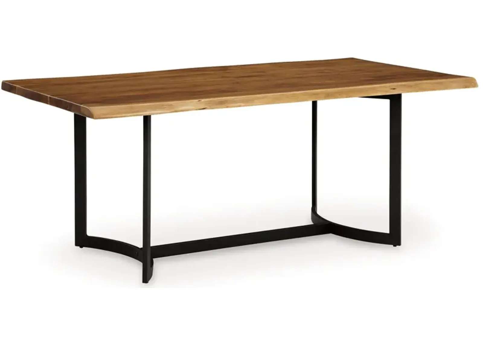 Fortmaine - Brown / Black - Rectangular Dining Room Table