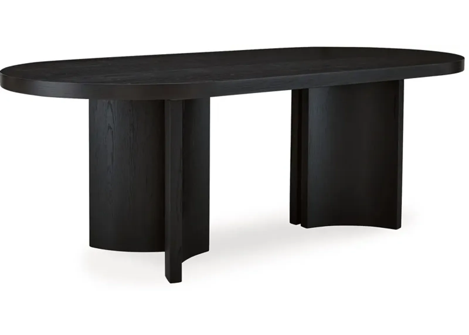 Rowanbeck - Black - Oval Dining Room Table