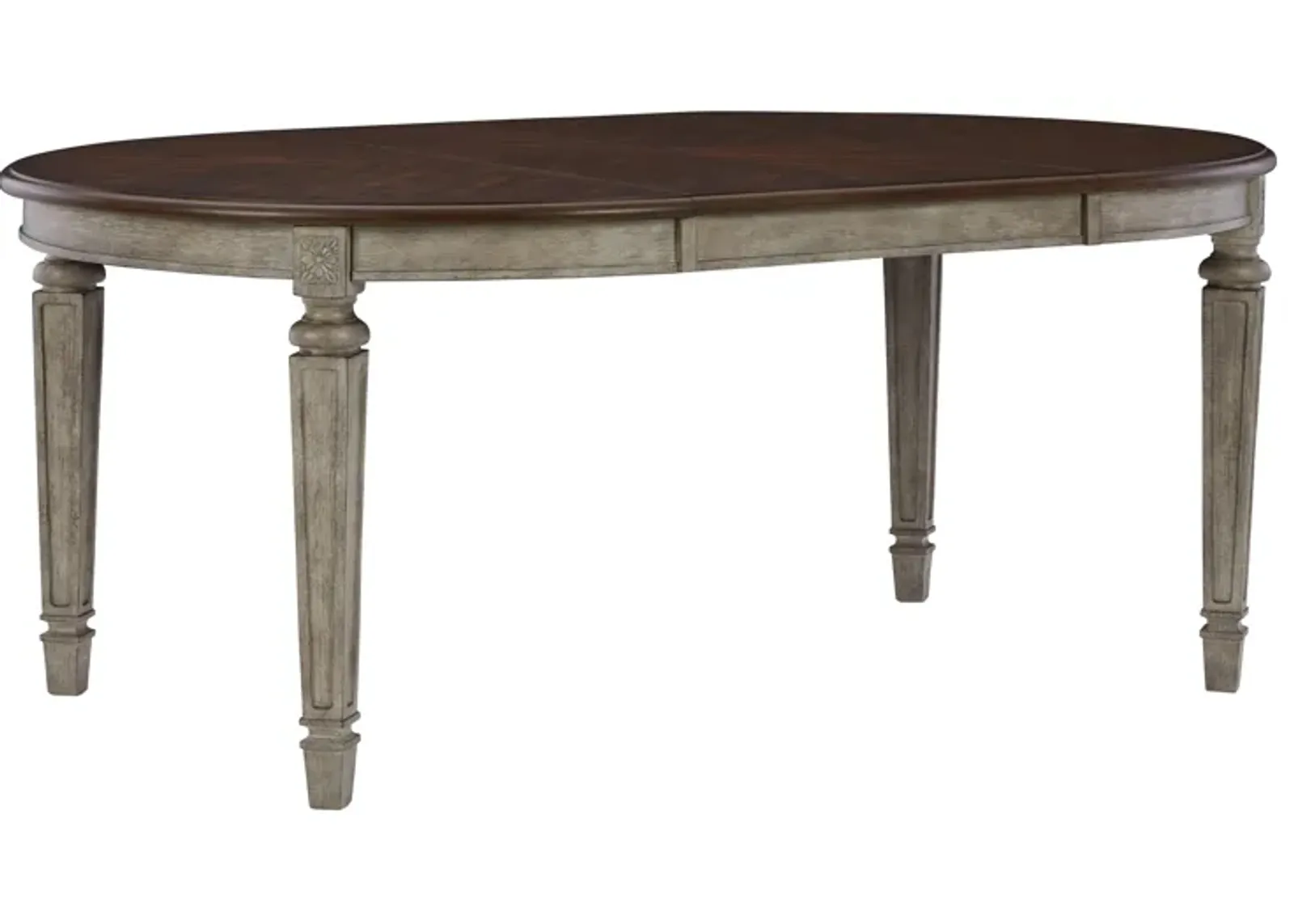 Lodenbay - Antique Gray - Oval Dining Room Extension Table