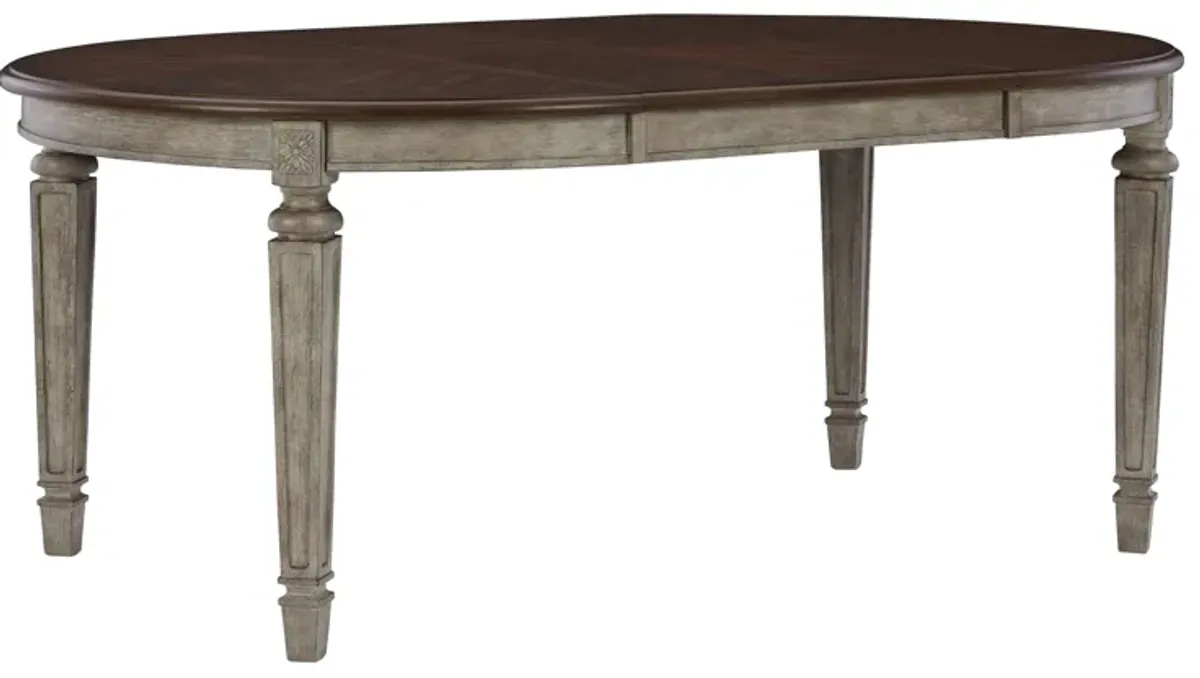 Lodenbay - Antique Gray - Oval Dining Room Extension Table