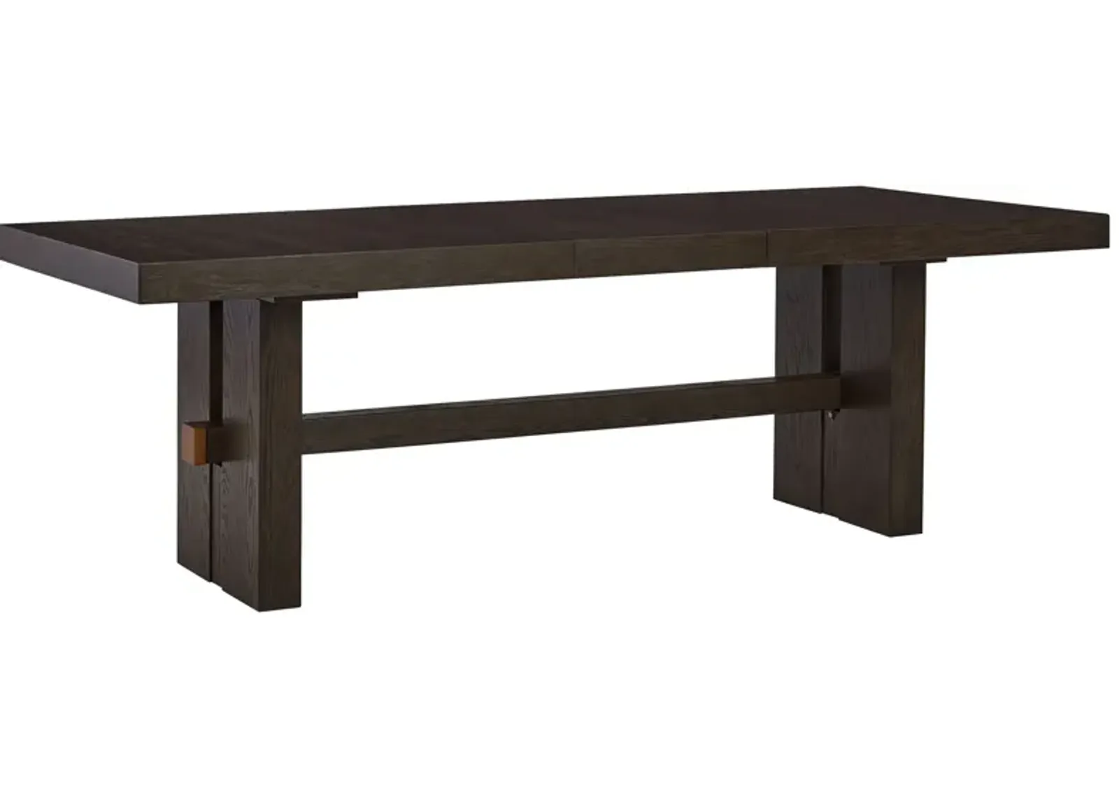 Burkhaus - Dark Brown - Rectangular Dining Room Extension Table