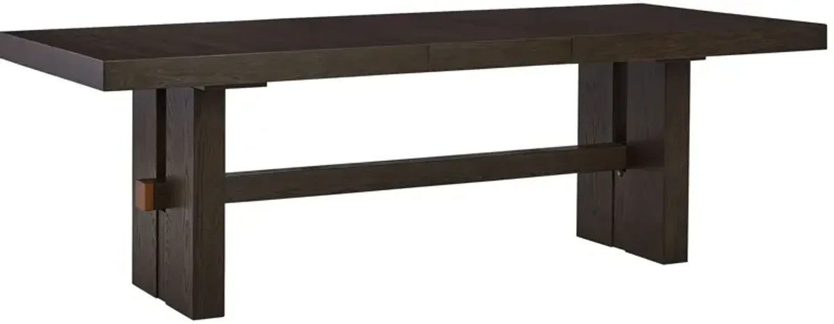 Burkhaus - Dark Brown - Rectangular Dining Room Extension Table