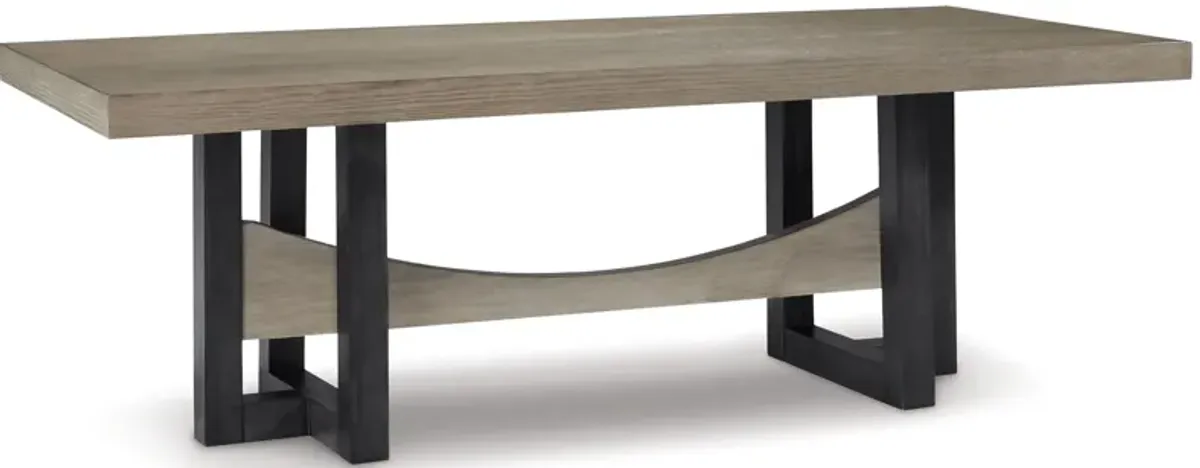 Foyland - Black / Brown - Rectangular Dining Room Table