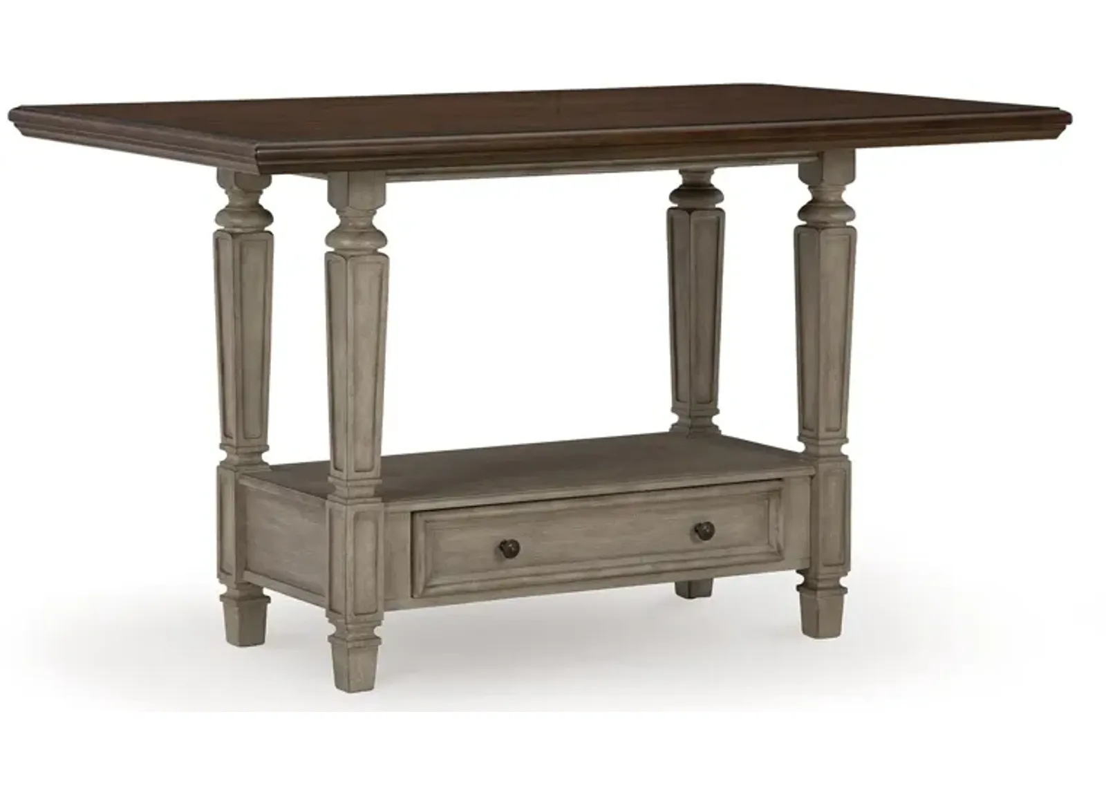 Lodenbay - Antique Gray - Rectangular Dining Room Counter Table