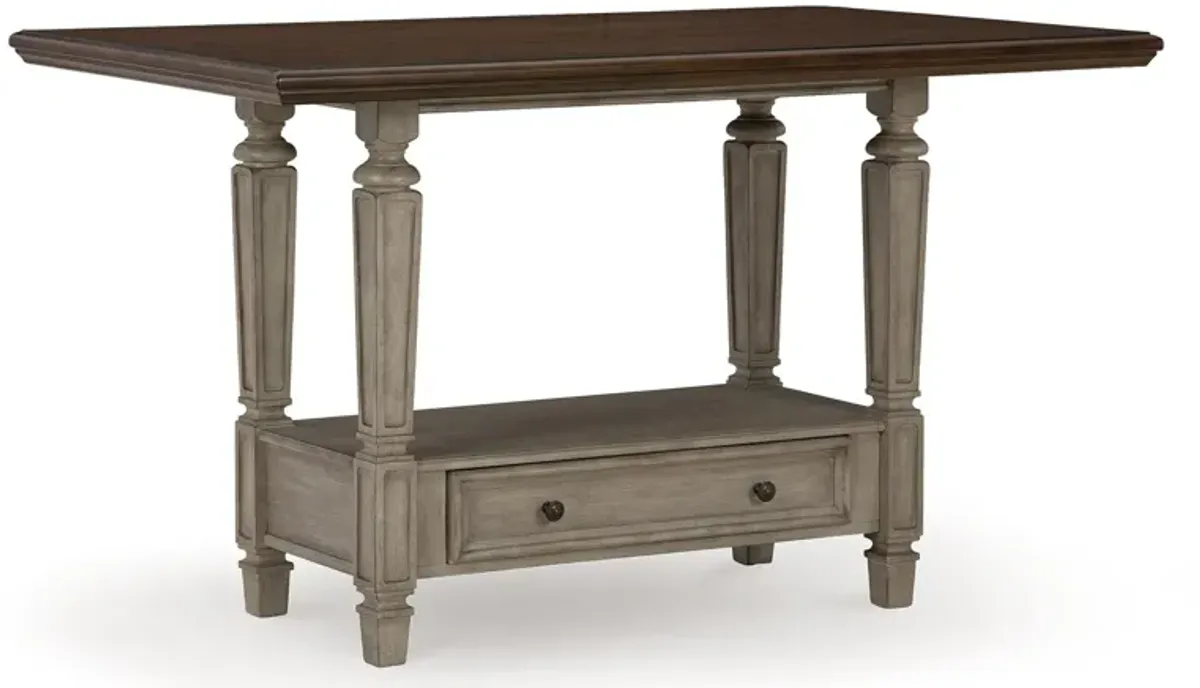 Lodenbay - Antique Gray - Rectangular Dining Room Counter Table