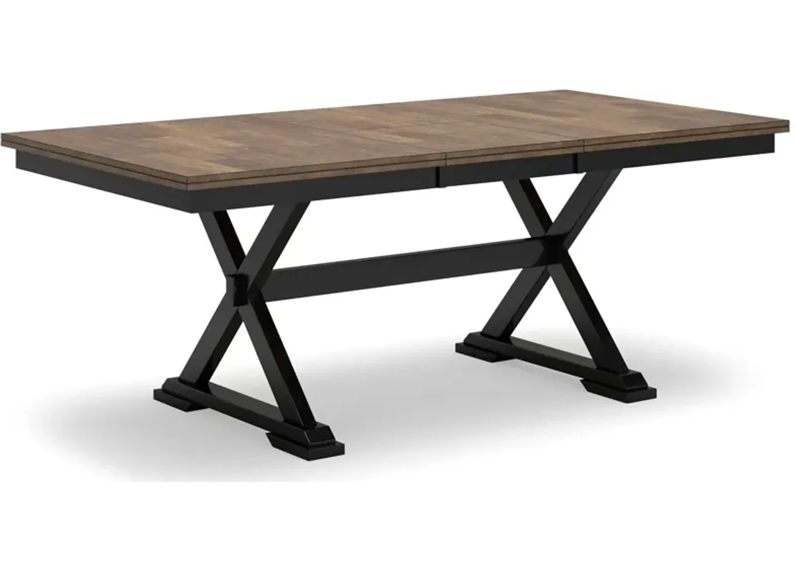 Wildenauer - Brown / Black - Rectangular Dining Extension Table