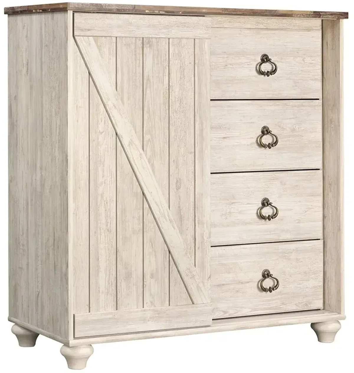 Willowton - Whitewash - Dressing Chest