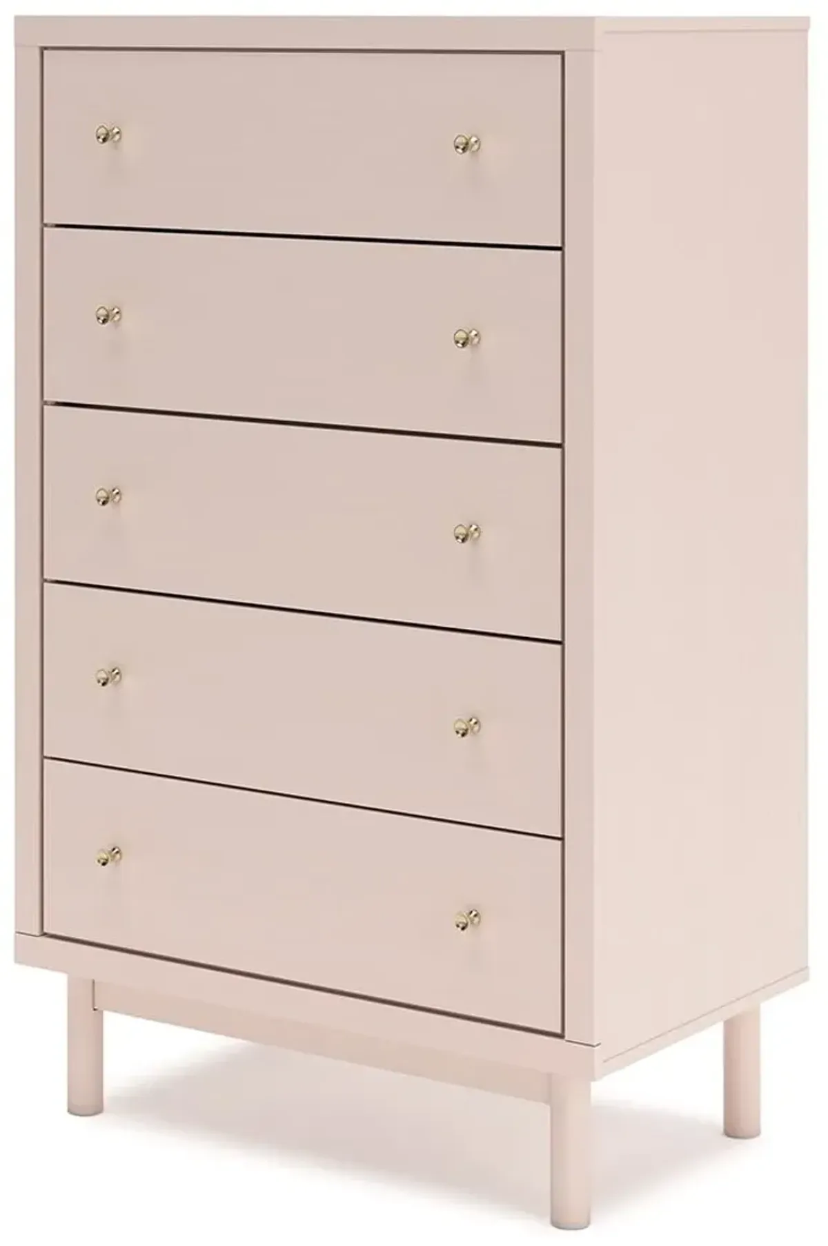 Wistenpine - Blush - Five Drawer Chest