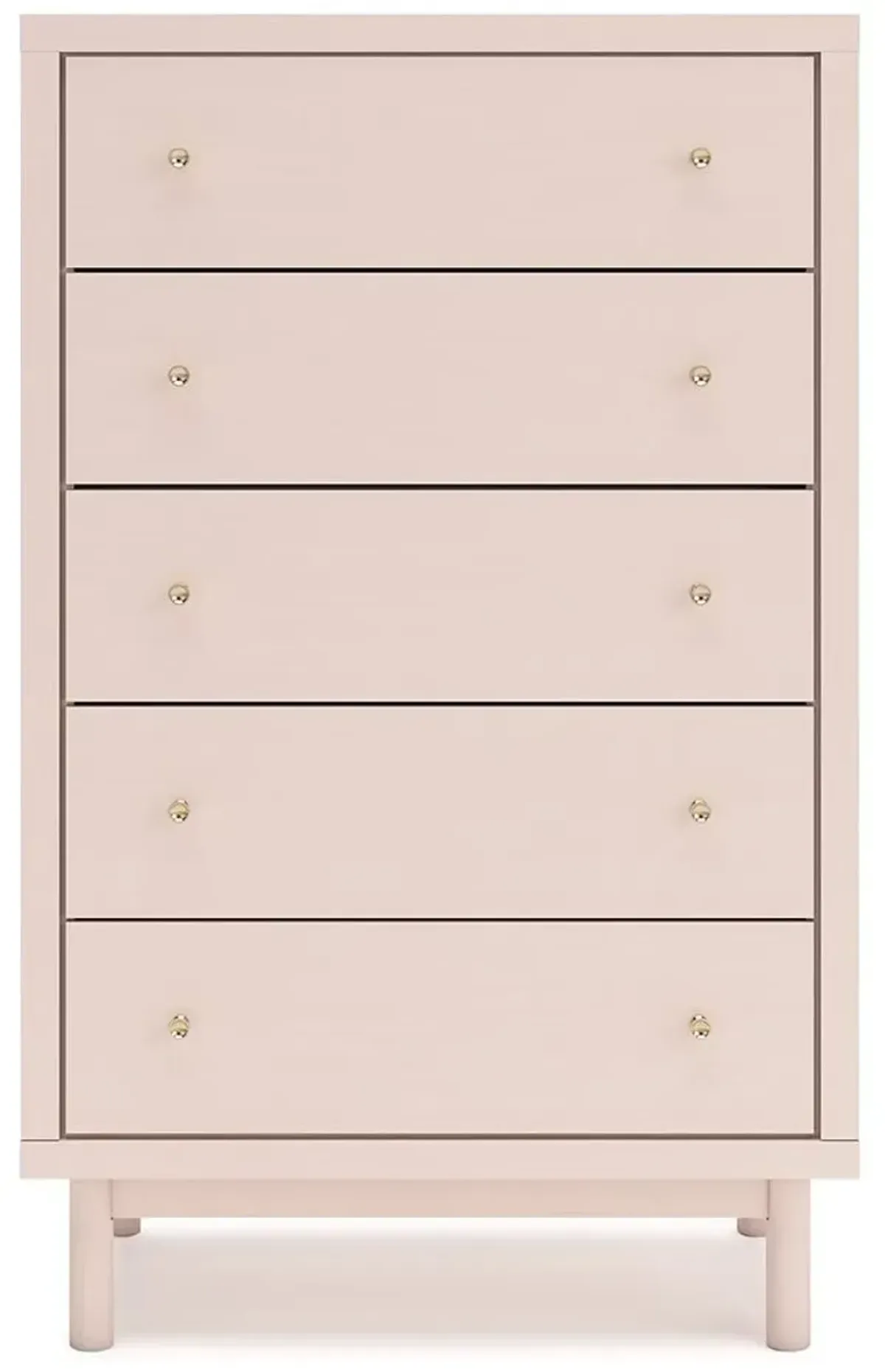 Wistenpine - Blush - Five Drawer Chest