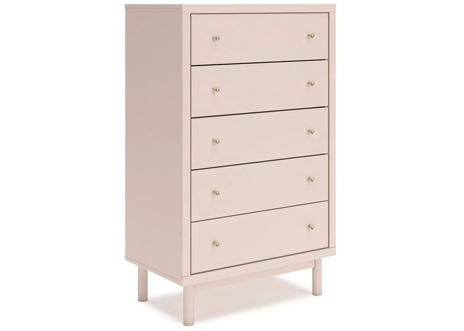 Wistenpine - Blush - Five Drawer Chest