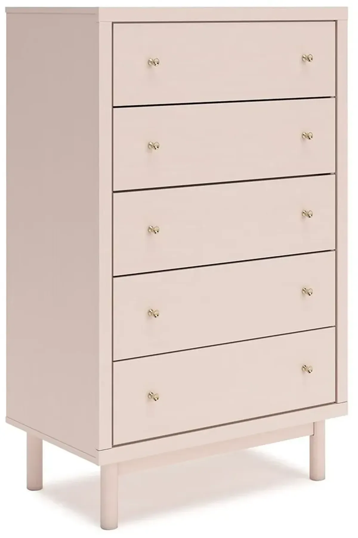 Wistenpine - Blush - Five Drawer Chest