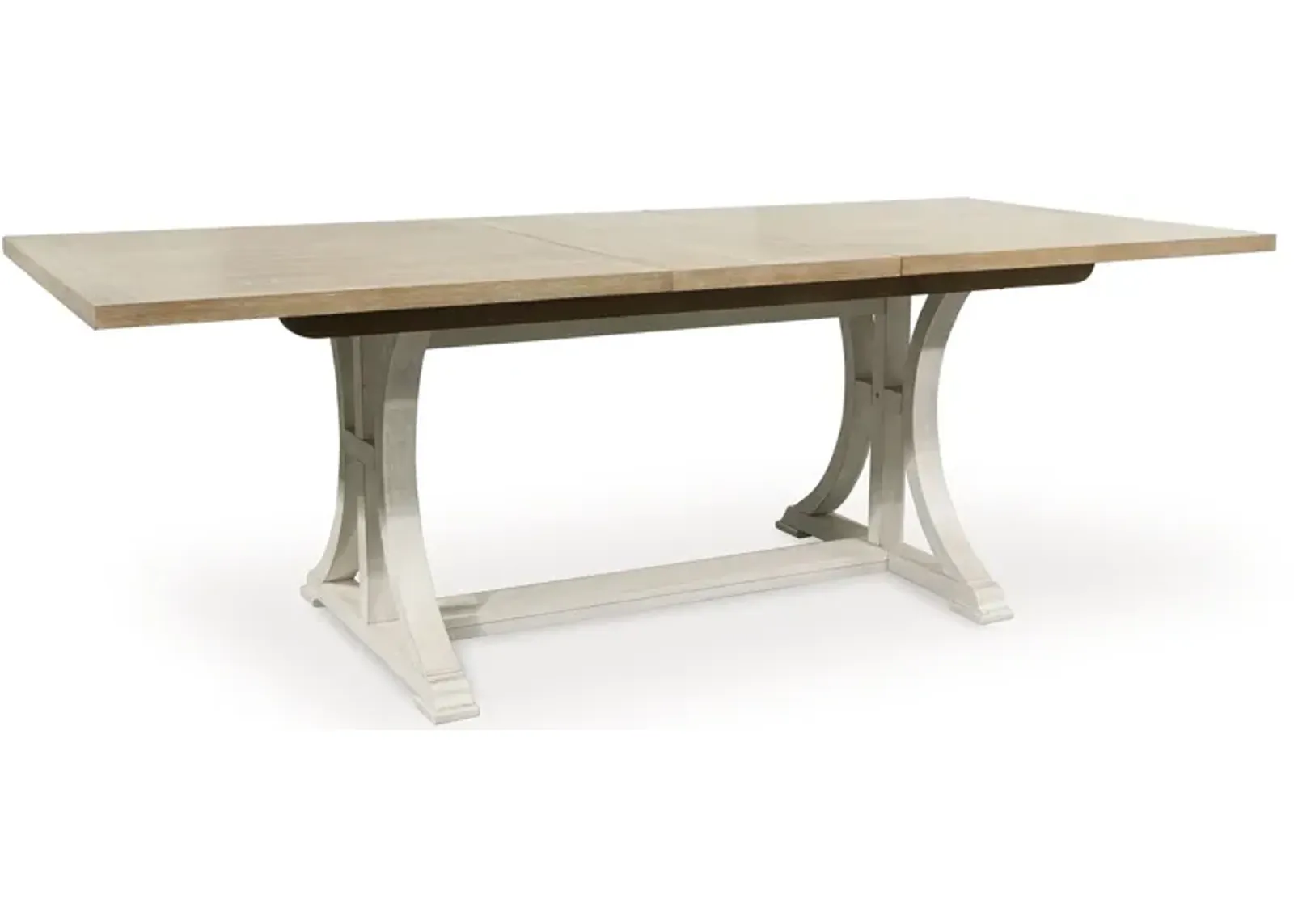 Shaybrock - Antique White / Brown - Rectangular Dining Room Extension Table