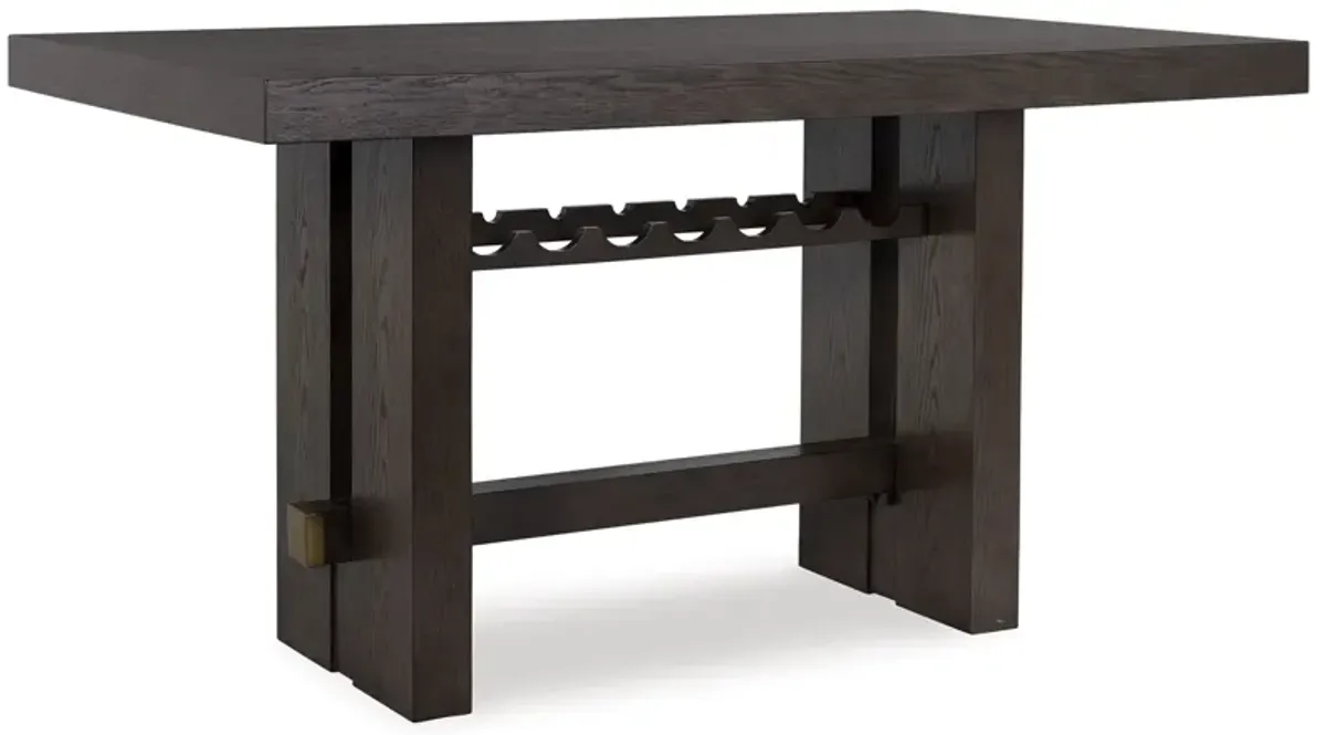 Burkhaus - Rectangular Dining Room Counter Table - Dark Brown
