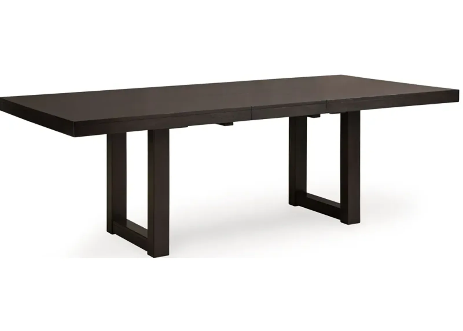 Neymorton - Dark Grayish Brown - Rectangular Dining Room Butterfly Extension Table