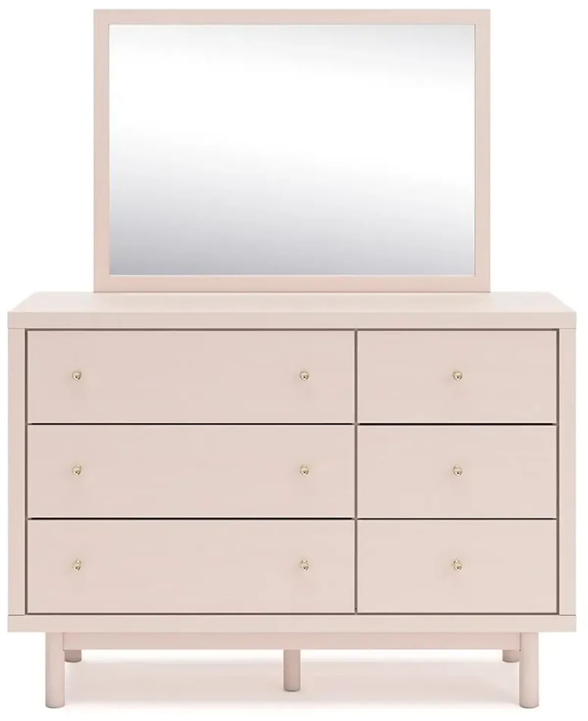 Wistenpine - Blush - Dresser And Mirror