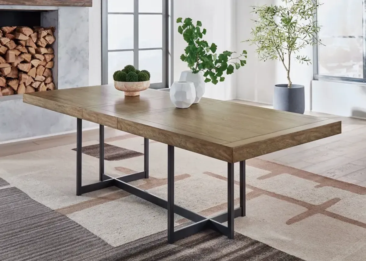 Tomtyn - Light Brown - Rectangular Dining Room Extension Table