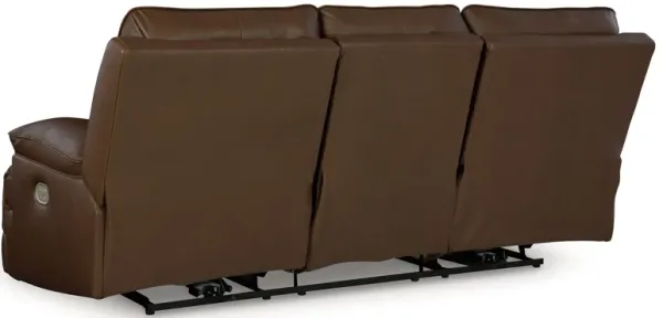 Vonryan - Tobacco - Power Reclining Sofa With Adj Headrest
